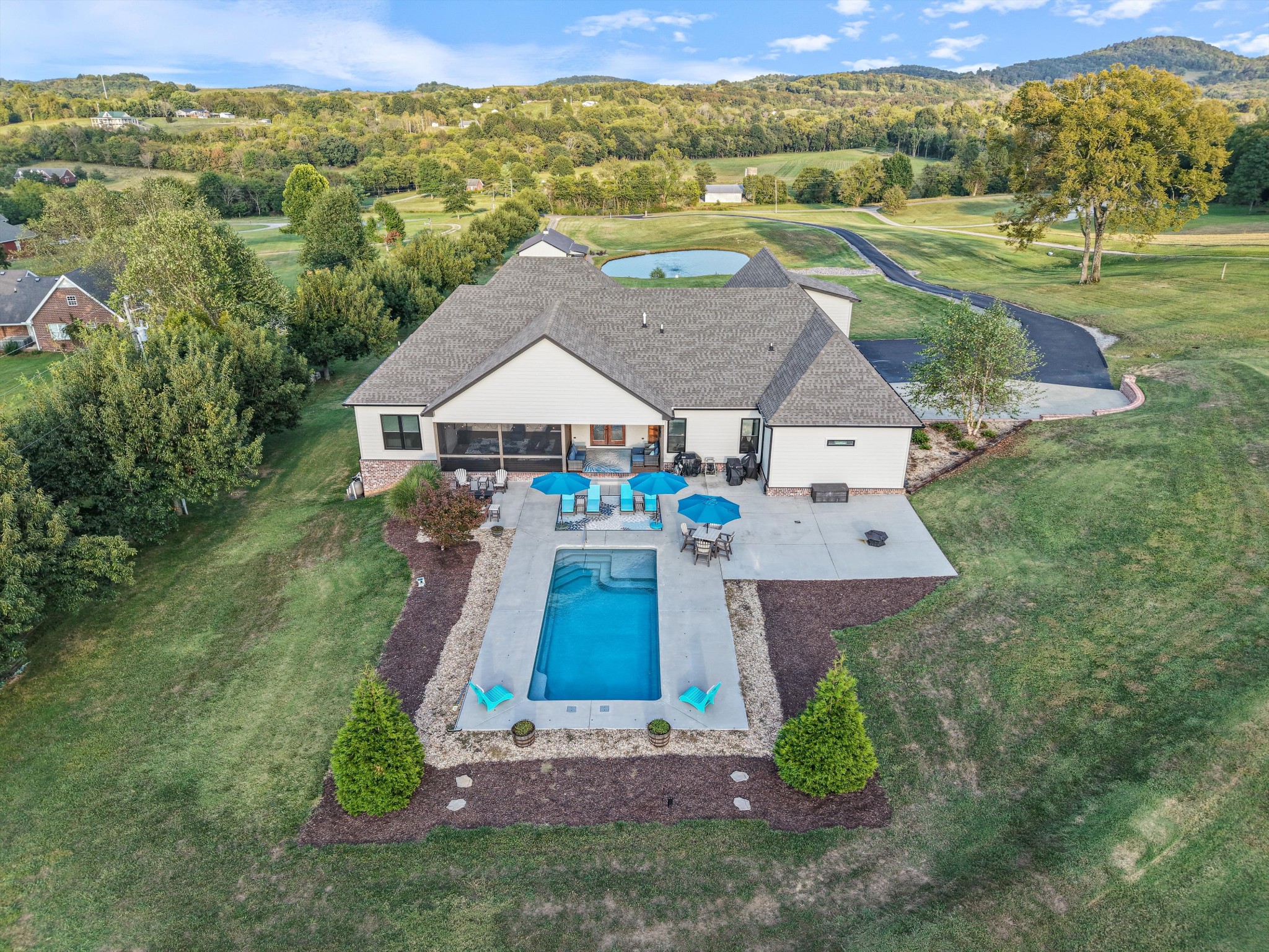 420 Fite Road Watertown, TN 37184 - Photo 11 of 76 an aerial view of residential houses with outdoor space and trees