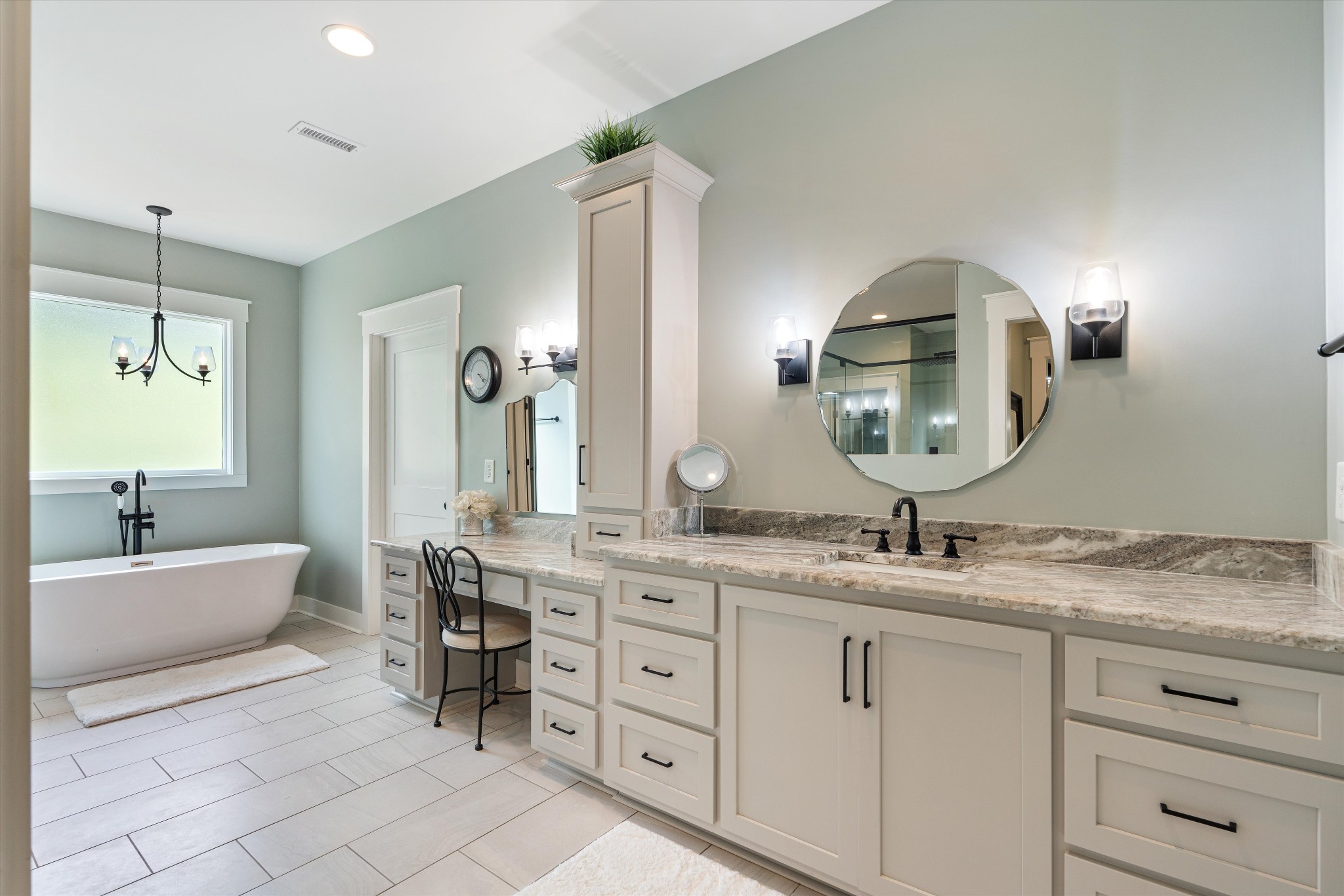 420 Fite Road Watertown, TN 37184 - Photo 45 of 76 a en suite bathroom with a granite countertop sink a mirror and a