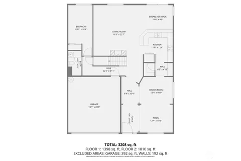 a picture of a floor plan