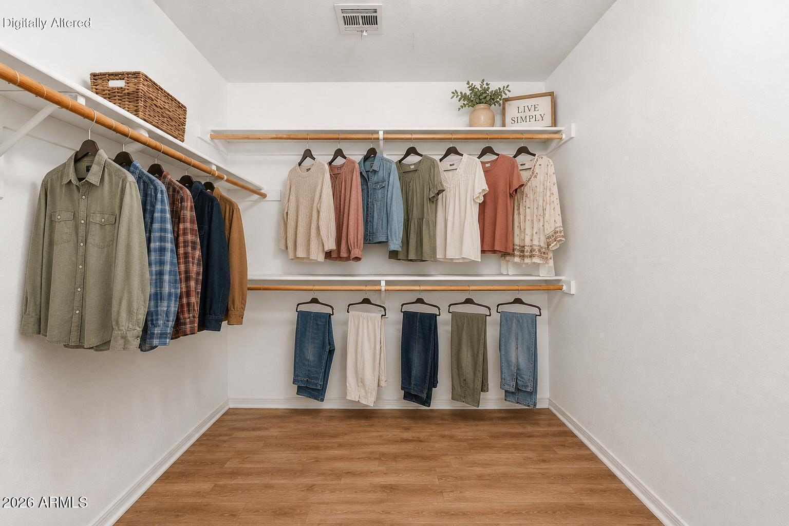 699 North Arroya Road Apache Junction, AZ 85119 - Photo 30 of 47 Primary Closet Virtual Flooring:Staging