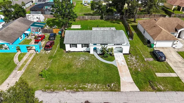 a view of a garden with plants
