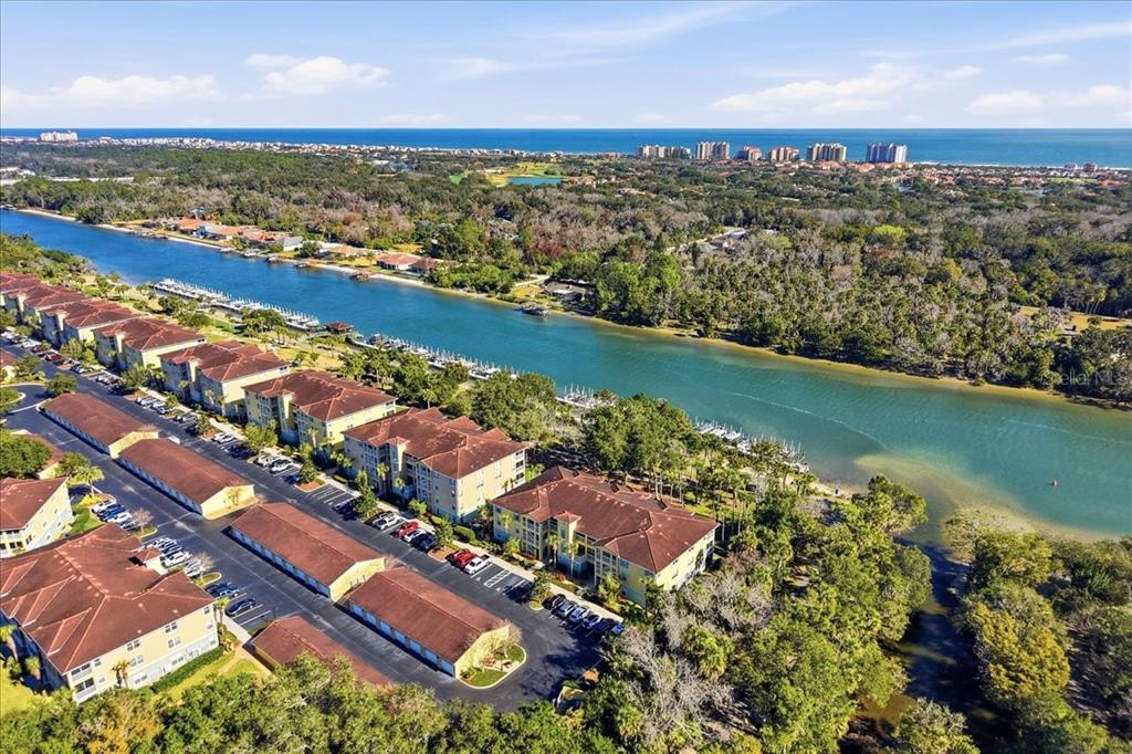 100 Canopy Walk Lane, Unit 112 Palm Coast, FL 32137 - Photo 52 of 62 an aerial view of residential houses with outdoor space