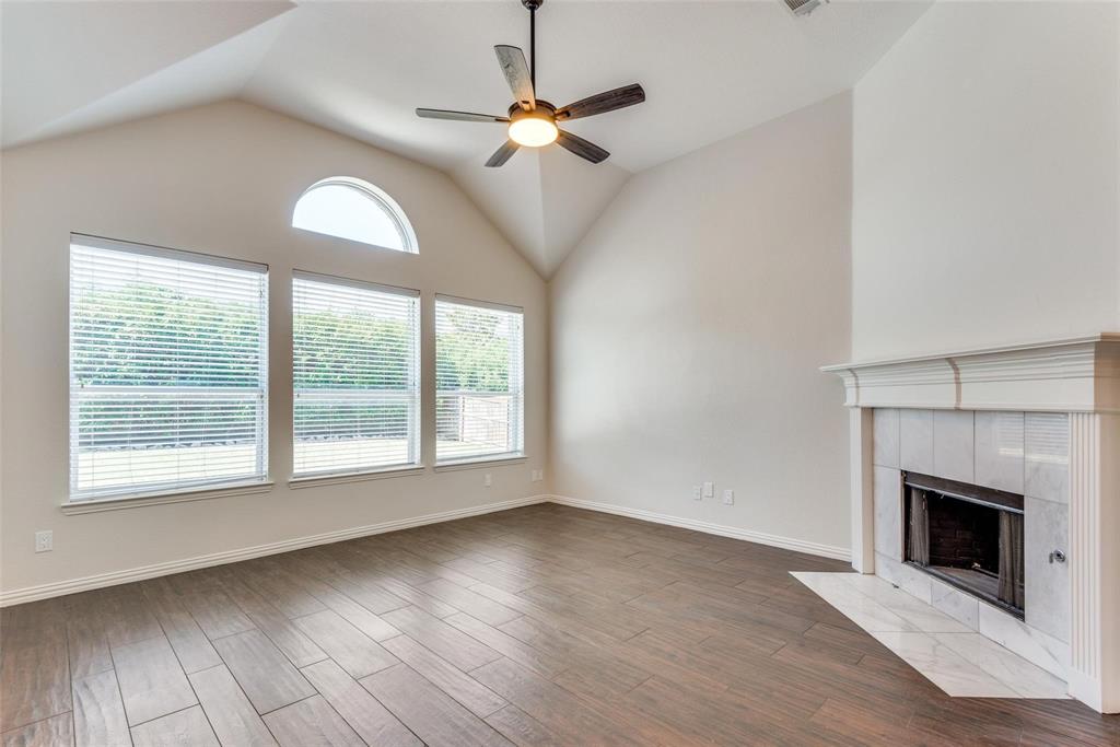 2344 Ranchview Drive Little Elm, TX 75068 - Photo 3 of 24 Vaulted ceiling with a ceiling fan and integrated lighting