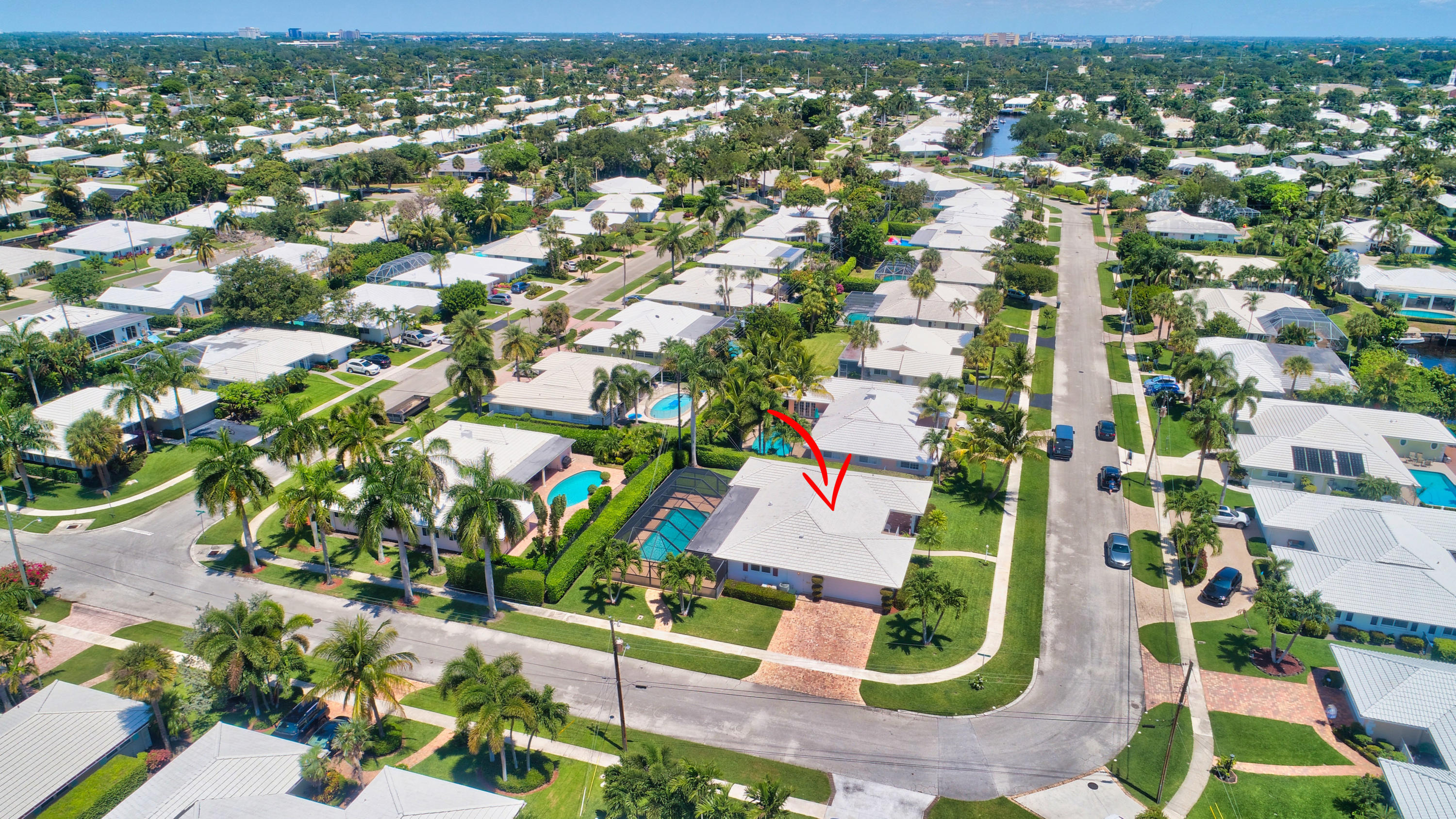 1361 Mulberry Way Boca Raton, FL 33486 - Photo 4 of 43 Aerial view- ocean in sight