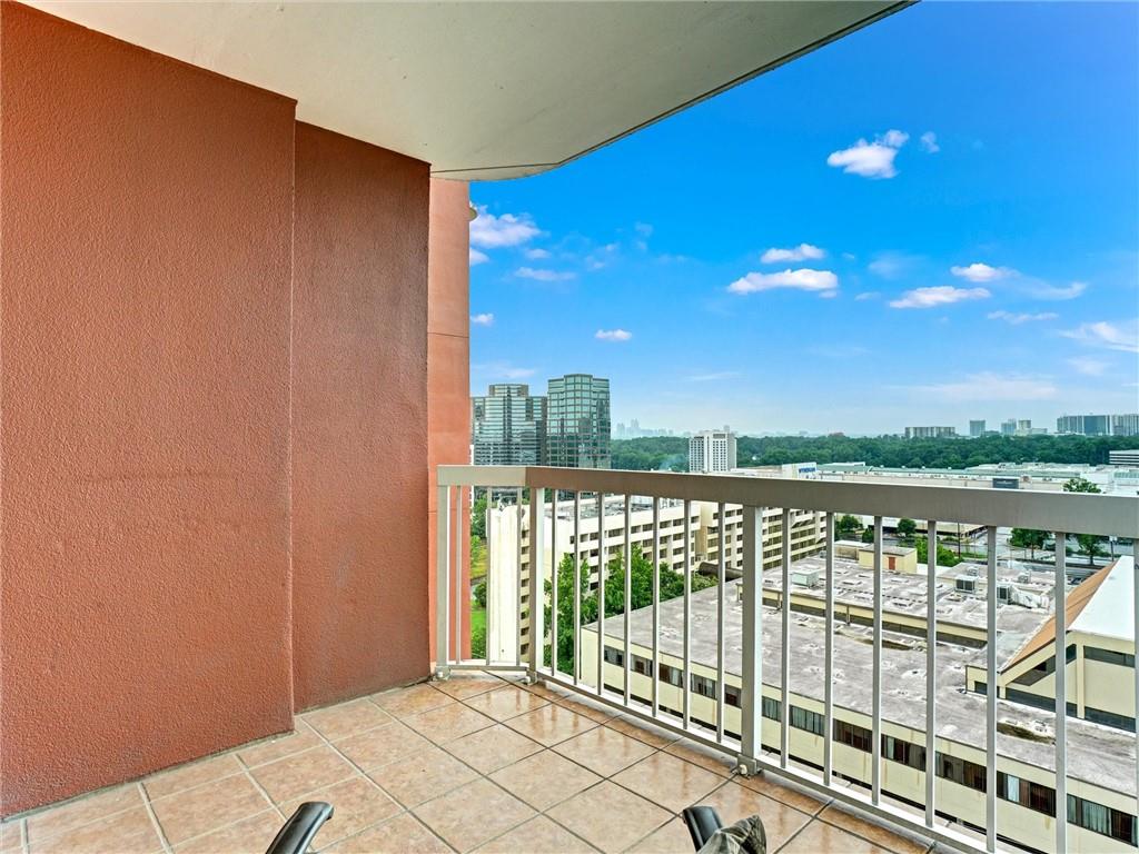 3435 Kingsboro Road Northeast, Unit 1601 Atlanta, GA 30326 - Photo 31 of 54 a view of balcony with city view