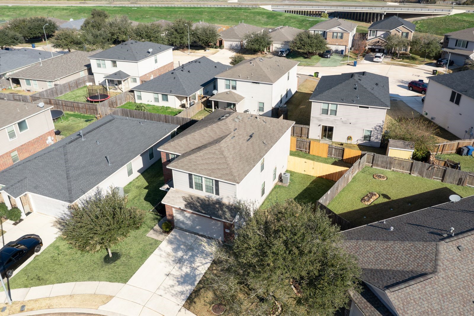 21310 Bandera Ranch Lane Katy, TX 77449 - Photo 37 of 39 an aerial view of residential houses with outdoor space