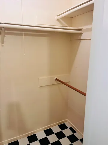 a view of a walk in closet