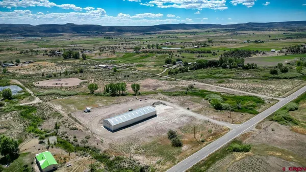 a view of a lake with a mountain in the back