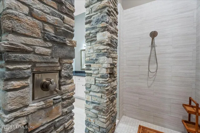 a view of a small yard