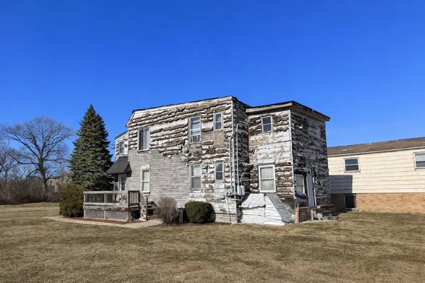 a view of a building with many windows
