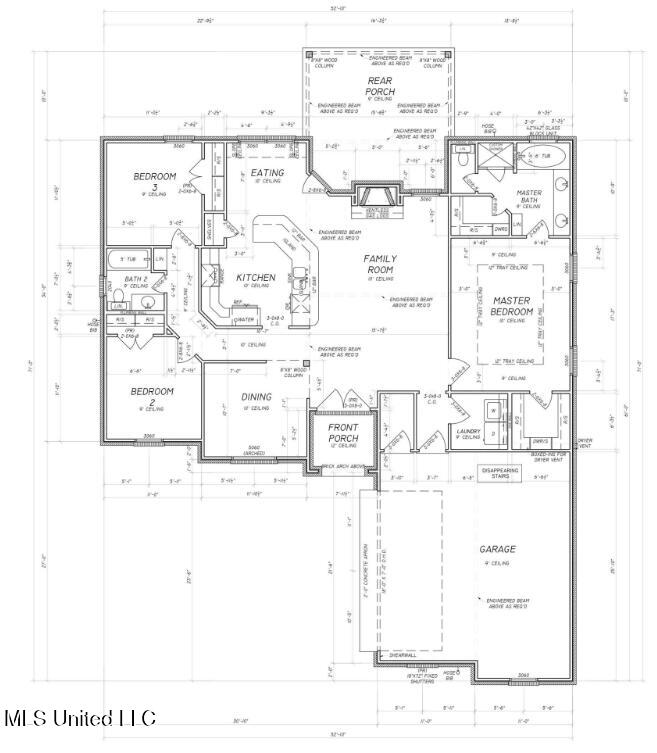 572 Turtle Lane Brandon, MS 39047 - Photo 42 of 42 TR blueprint