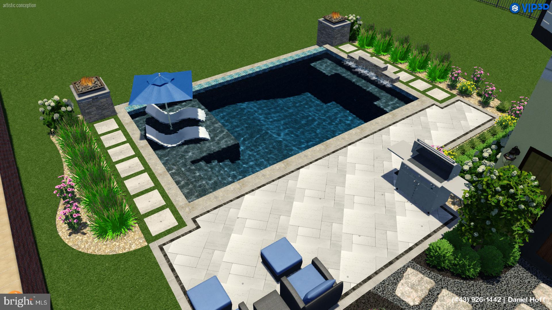 302 Rugby Cove Arnold, MD 21012 - Photo 7 of 61 Conceptual pool rendering