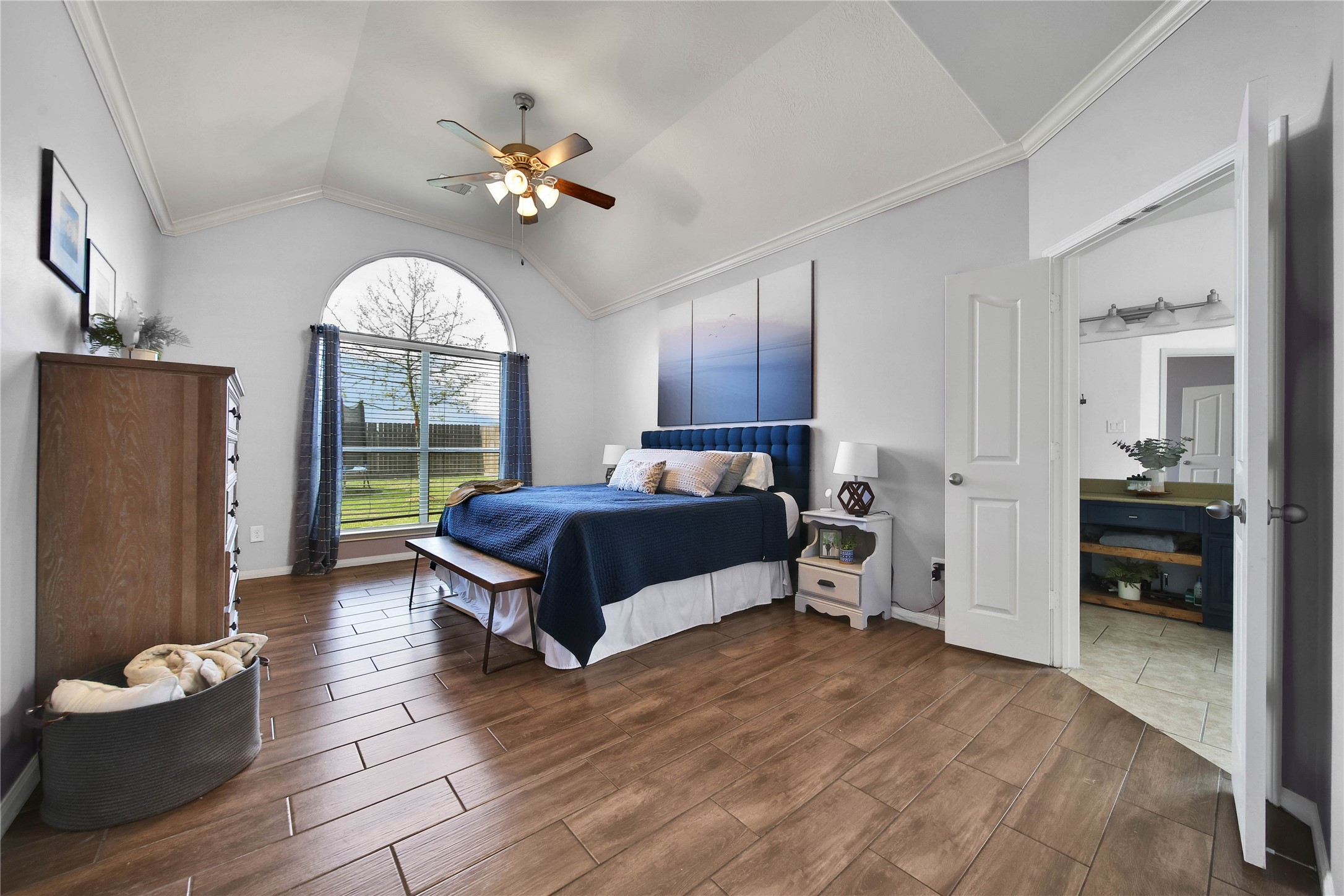 21715 Flecherwood Court Spring, TX 77388 - Photo 18 of 43 a bedroom with a bed and a large window