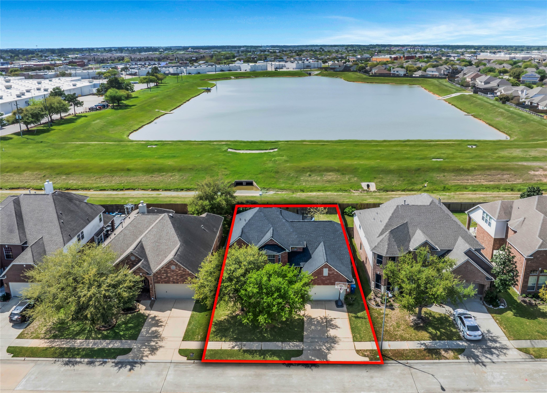 21715 Flecherwood Court Spring, TX 77388 - Photo 41 of 43 an aerial view of a house with a garden