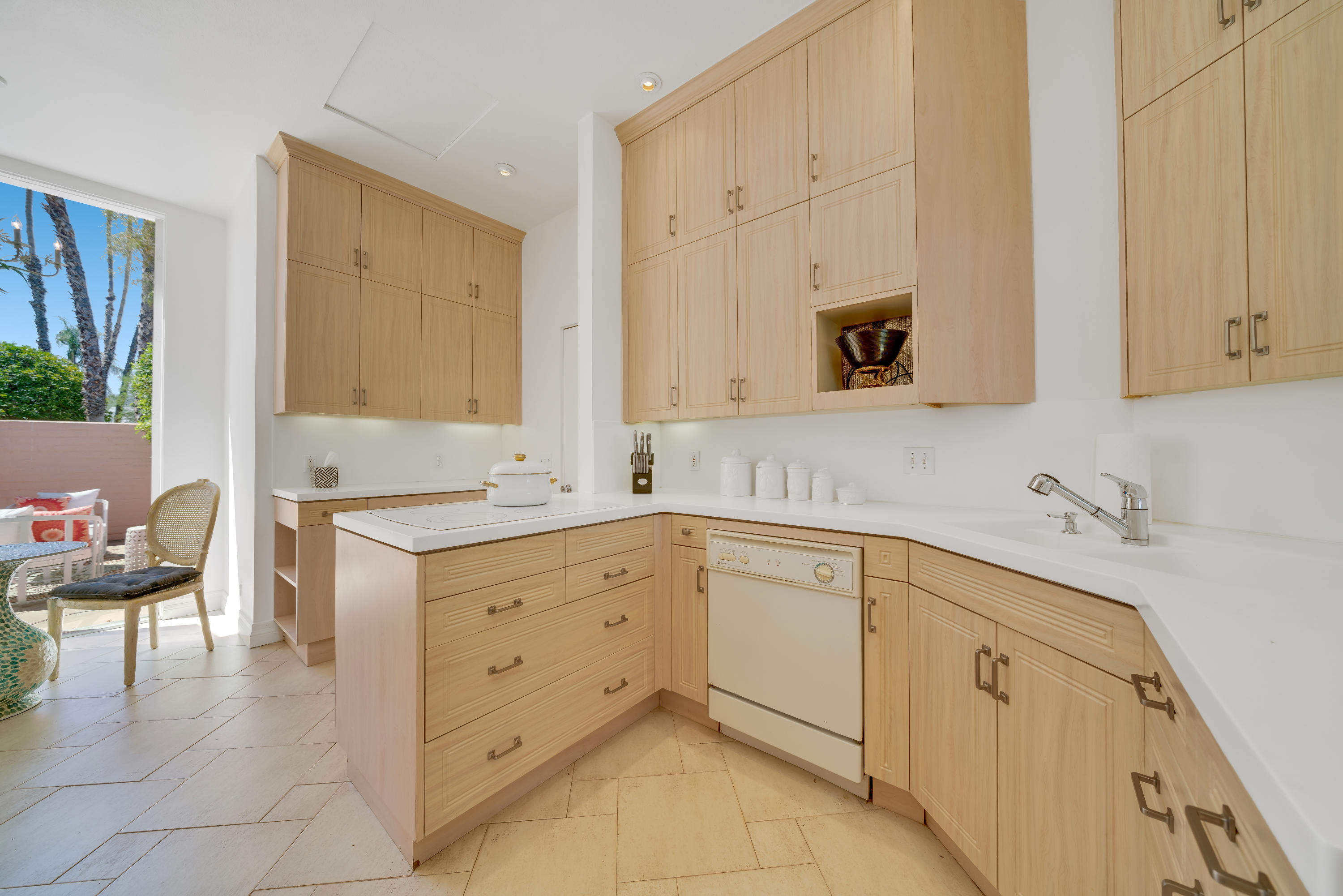 47420 Rabat Drive Palm Desert, CA 92260 - Photo 12 of 50 a spacious bathroom with a granite countertop sink and a mirror