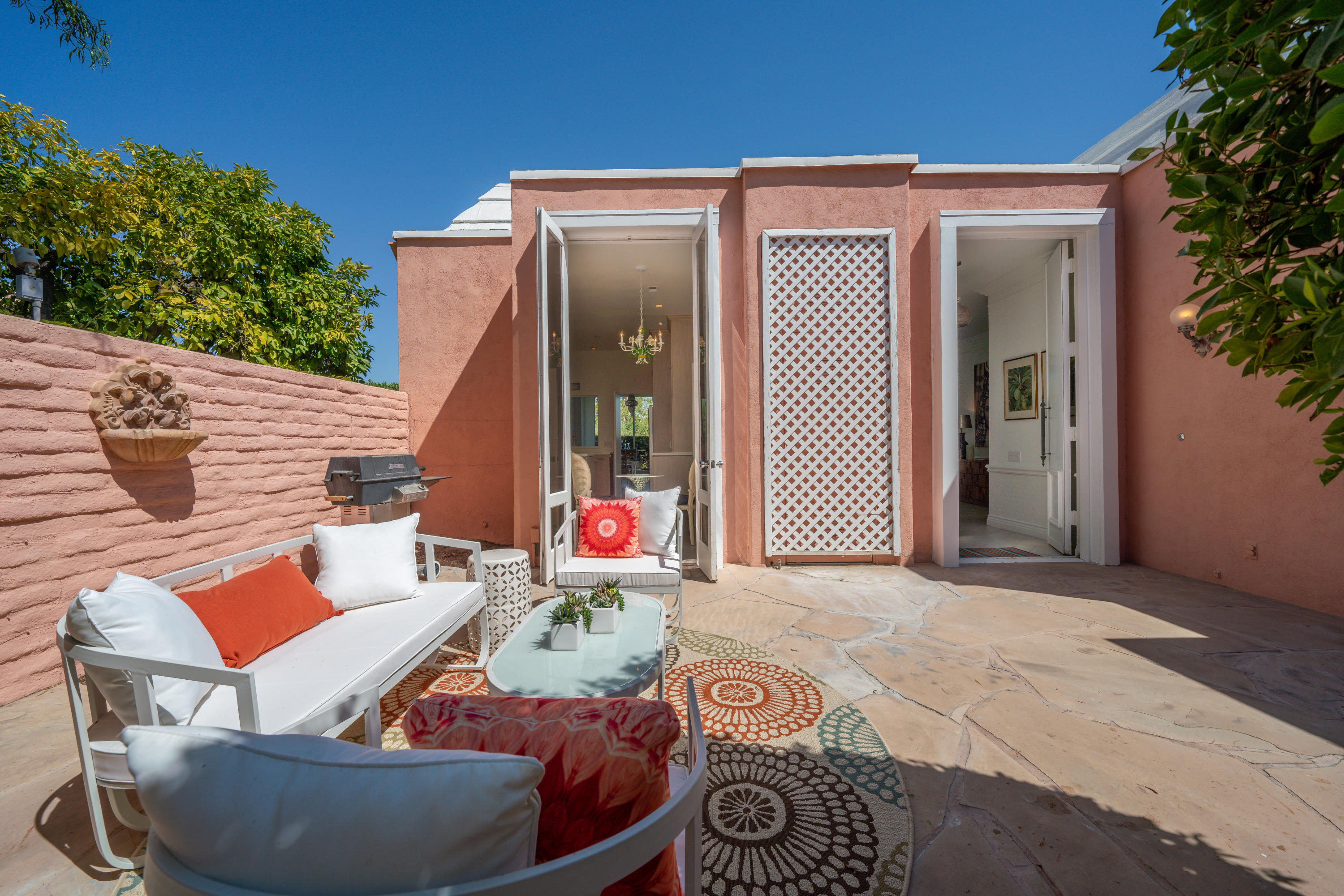 47420 Rabat Drive Palm Desert, CA 92260 - Photo 18 of 50 a view of backyard with swimming pool and furniture