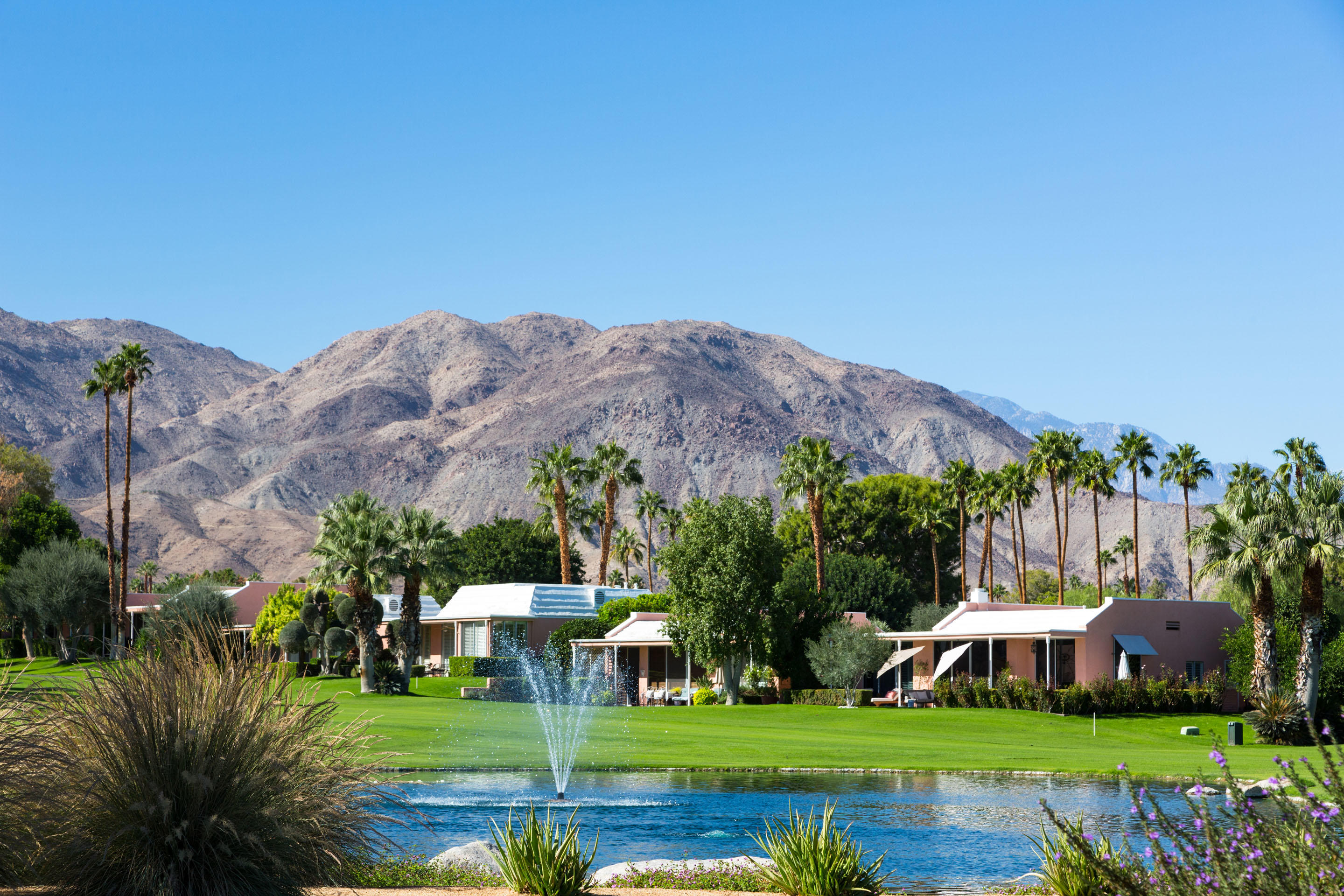 47420 Rabat Drive Palm Desert, CA 92260 - Photo 22 of 50 a view of a house with a yard and a garden