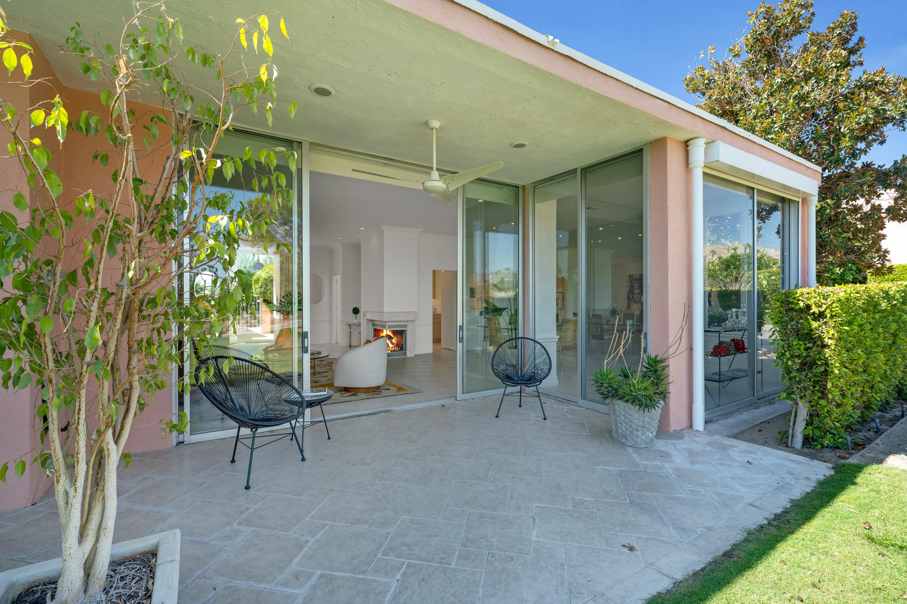 47420 Rabat Drive Palm Desert, CA 92260 - Photo 27 of 50 a view of a house with backyard and sitting area