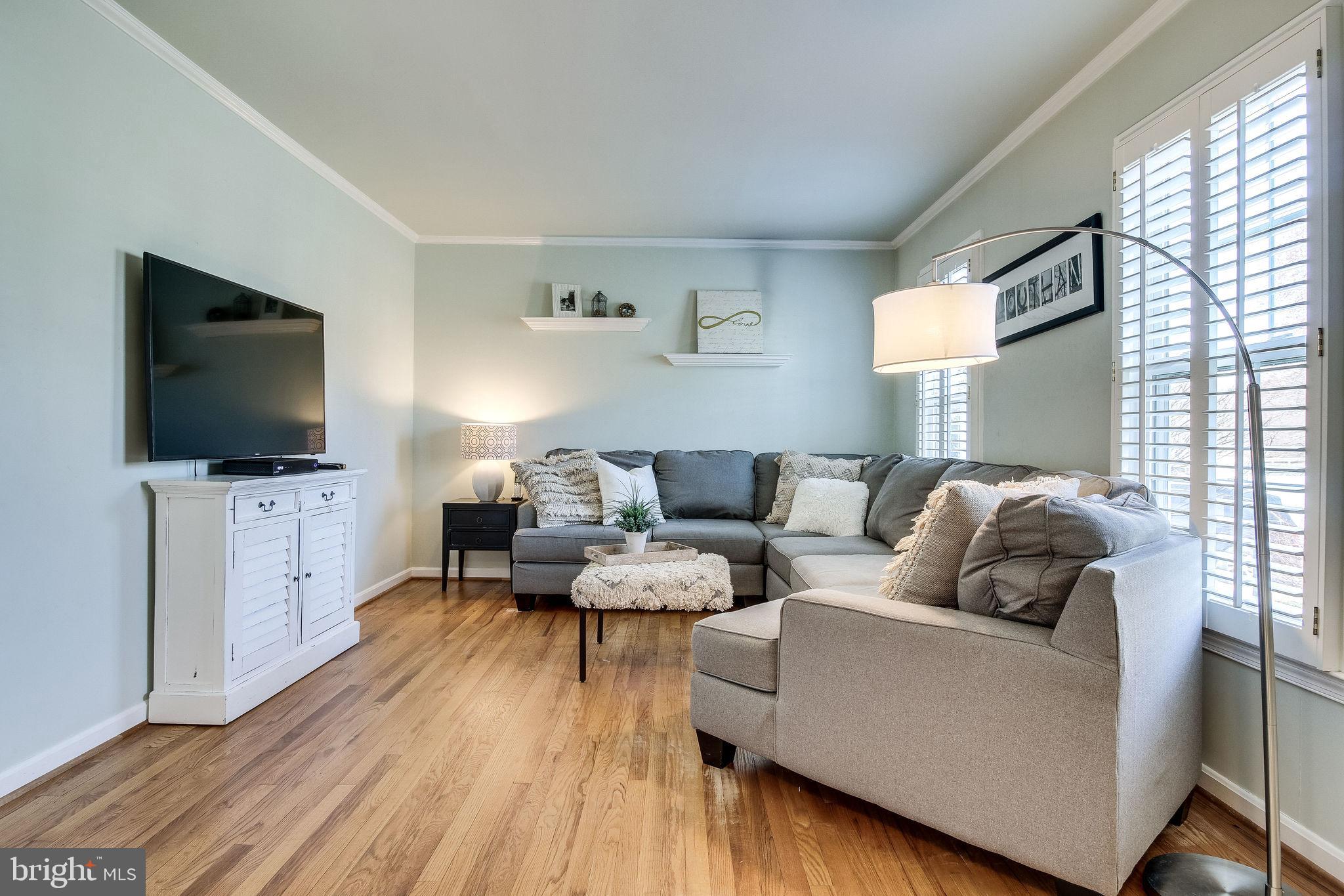 9303 Winbourne Road Burke, VA 22015 - Photo 11 of 80 Living room with plantation shutters