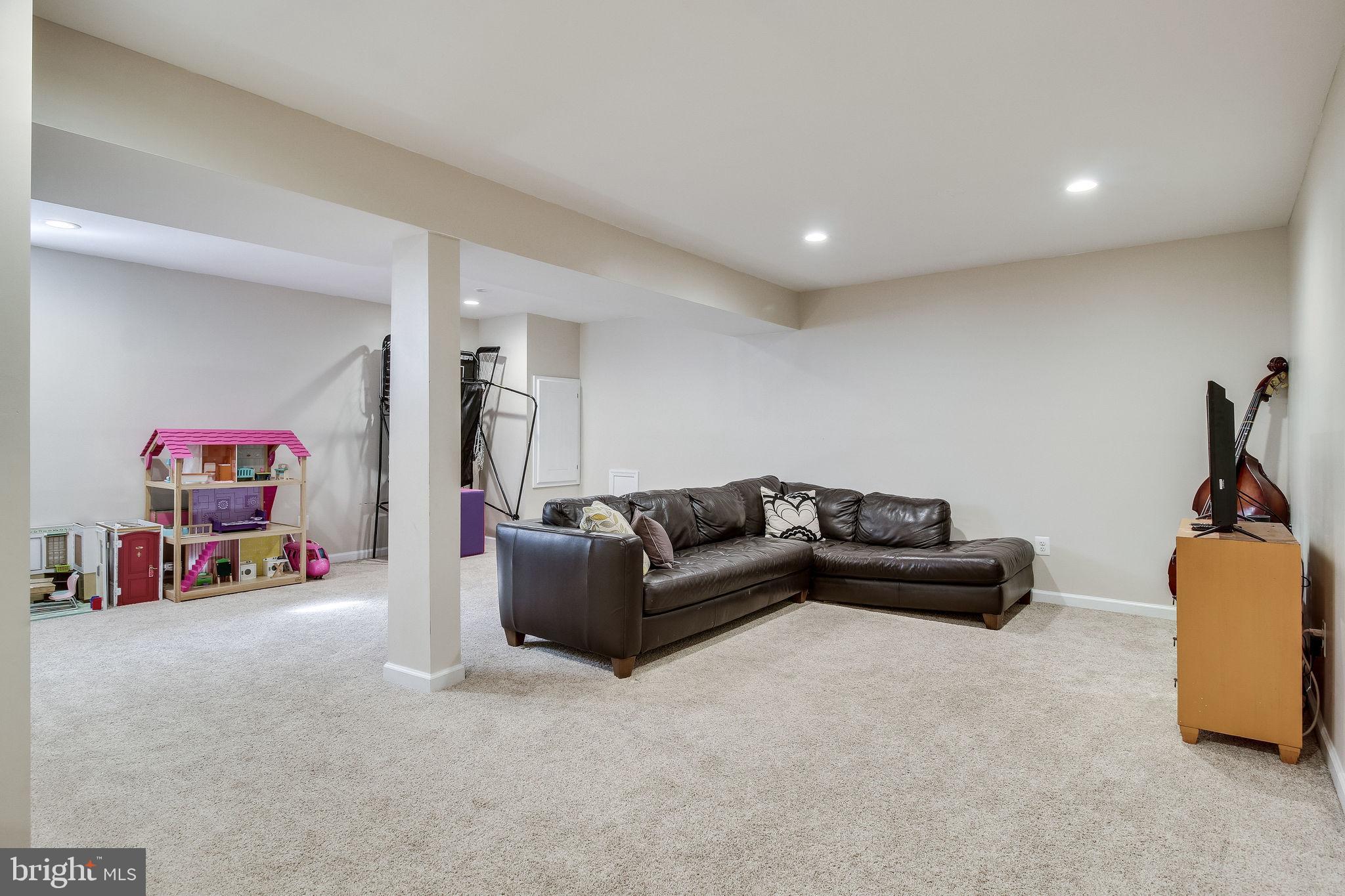 9303 Winbourne Road Burke, VA 22015 - Photo 54 of 80 Basement rec room with recessed lighting
