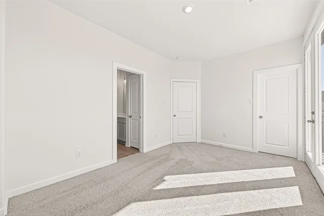 a view of an empty room