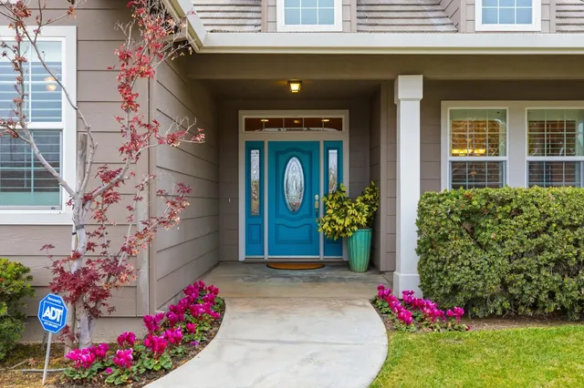 a front view of a house
