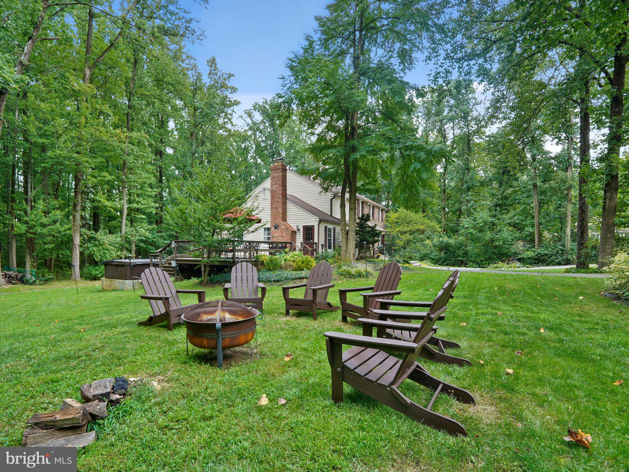 2 James Thomas Road Malvern, PA 19355 - Photo 40 of 40 Lawn area with fire pit