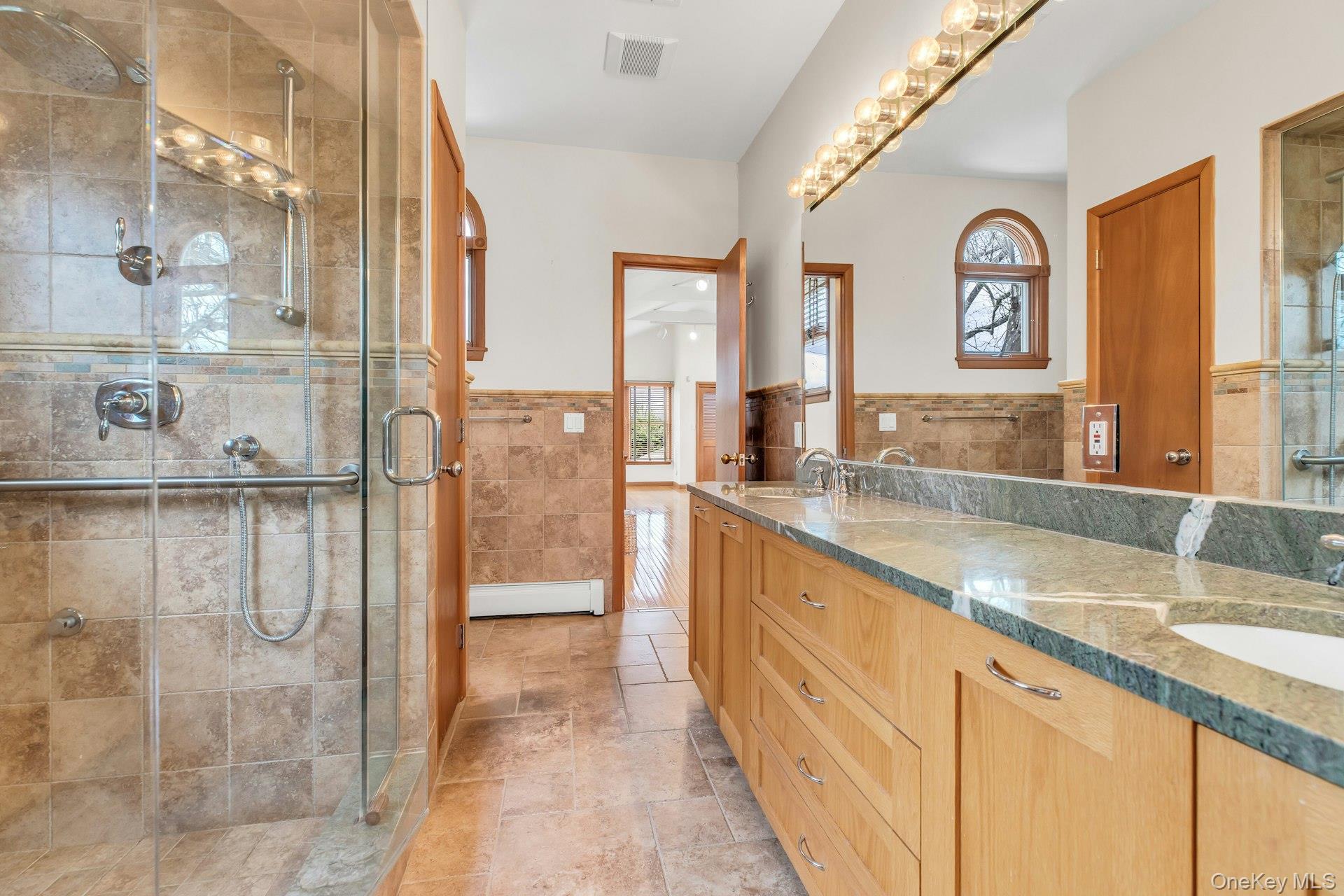 8 Adelphi Street Islip, NY 11751 - Photo 17 of 38 Primary Bathroom. View From 5th Bedroom/Sitting Room Entrance.