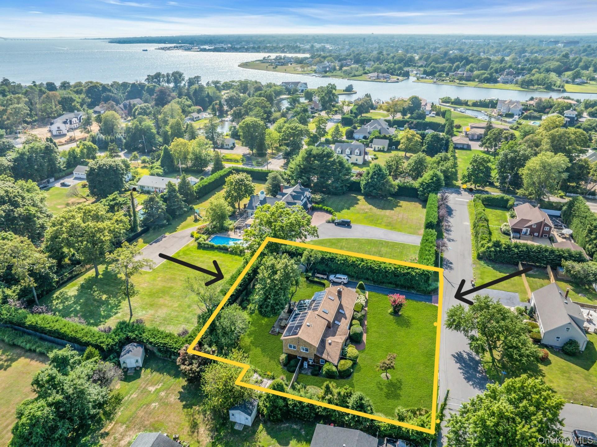 8 Adelphi Street Islip, NY 11751 - Photo 36 of 38 Aerial View of Property Within Waterfront Community on the Great South Bay.