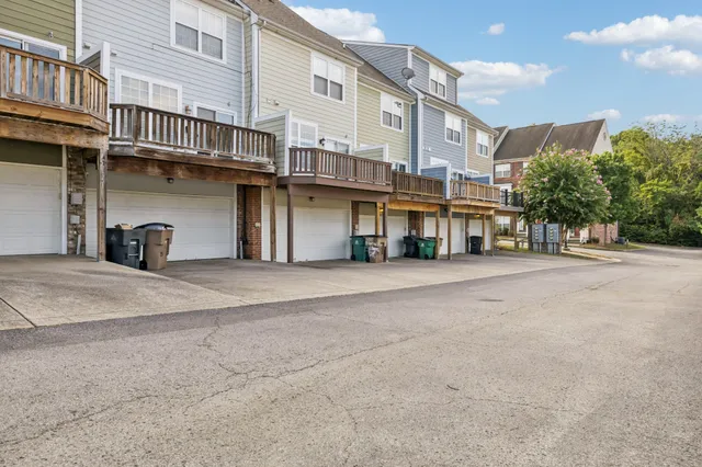 a view of a building with a street