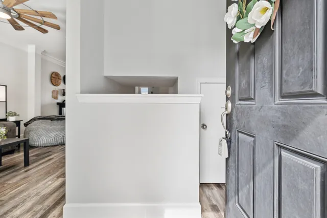 a room with storage and utility