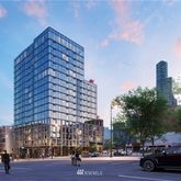 a car parked in front of a building