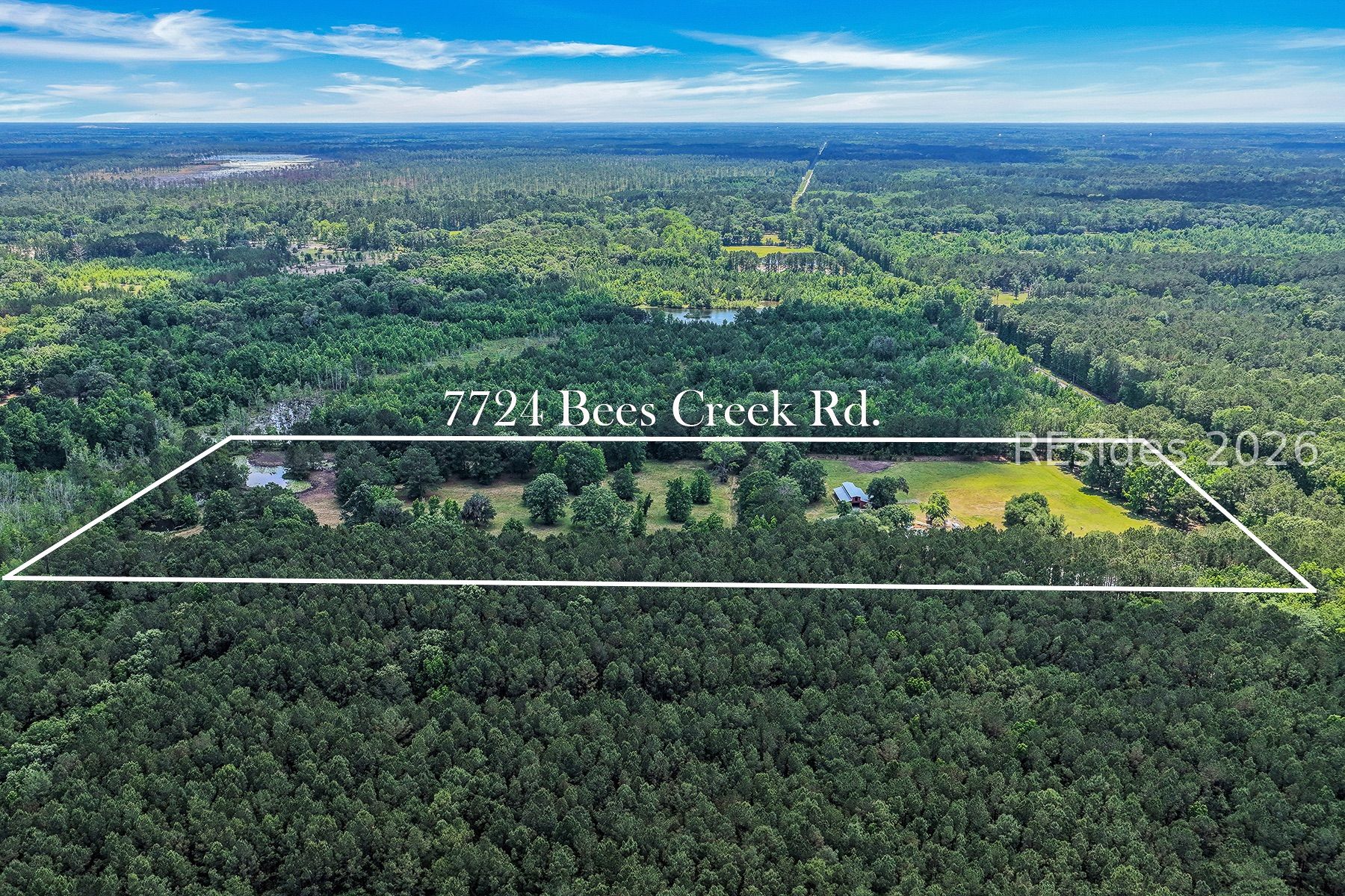 7724 Bees Creek Road Ridgeland, SC 29936 - Photo 72 of 82 Aerial of 20 Acre Horse Farm