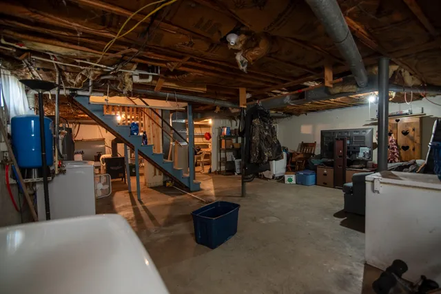 a view of storage and utility room