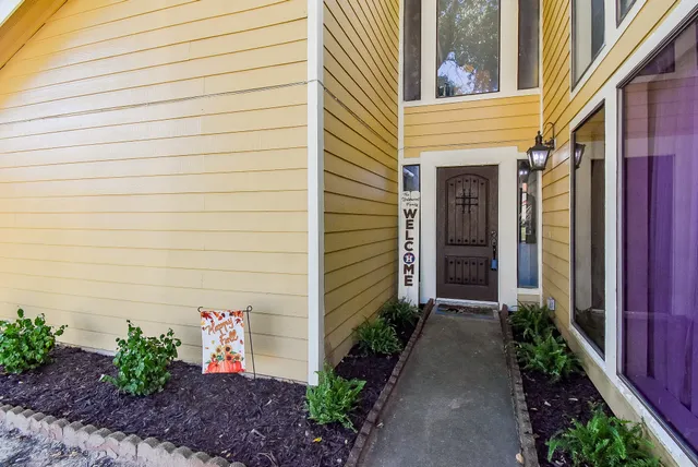 a view of front door of house