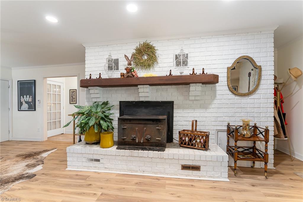 6010 Bush Road Browns Summit, NC 27214 - Photo 20 of 50 Bsmnt fireplace