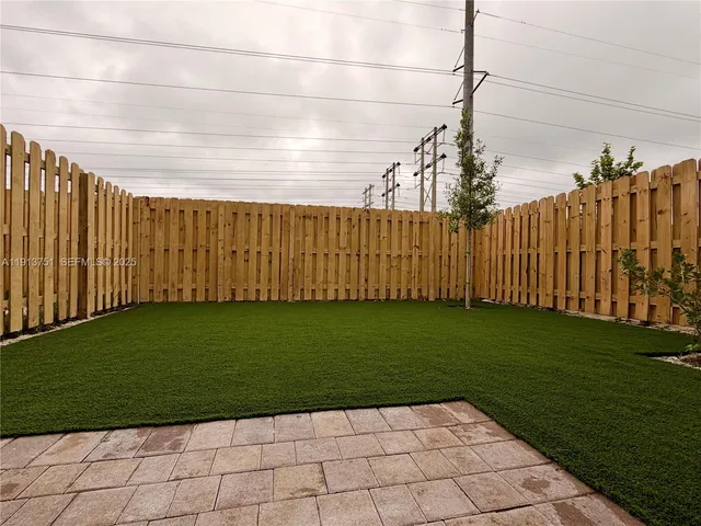 a backyard of a house