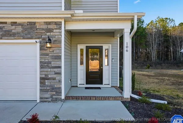 a view of a door of the house