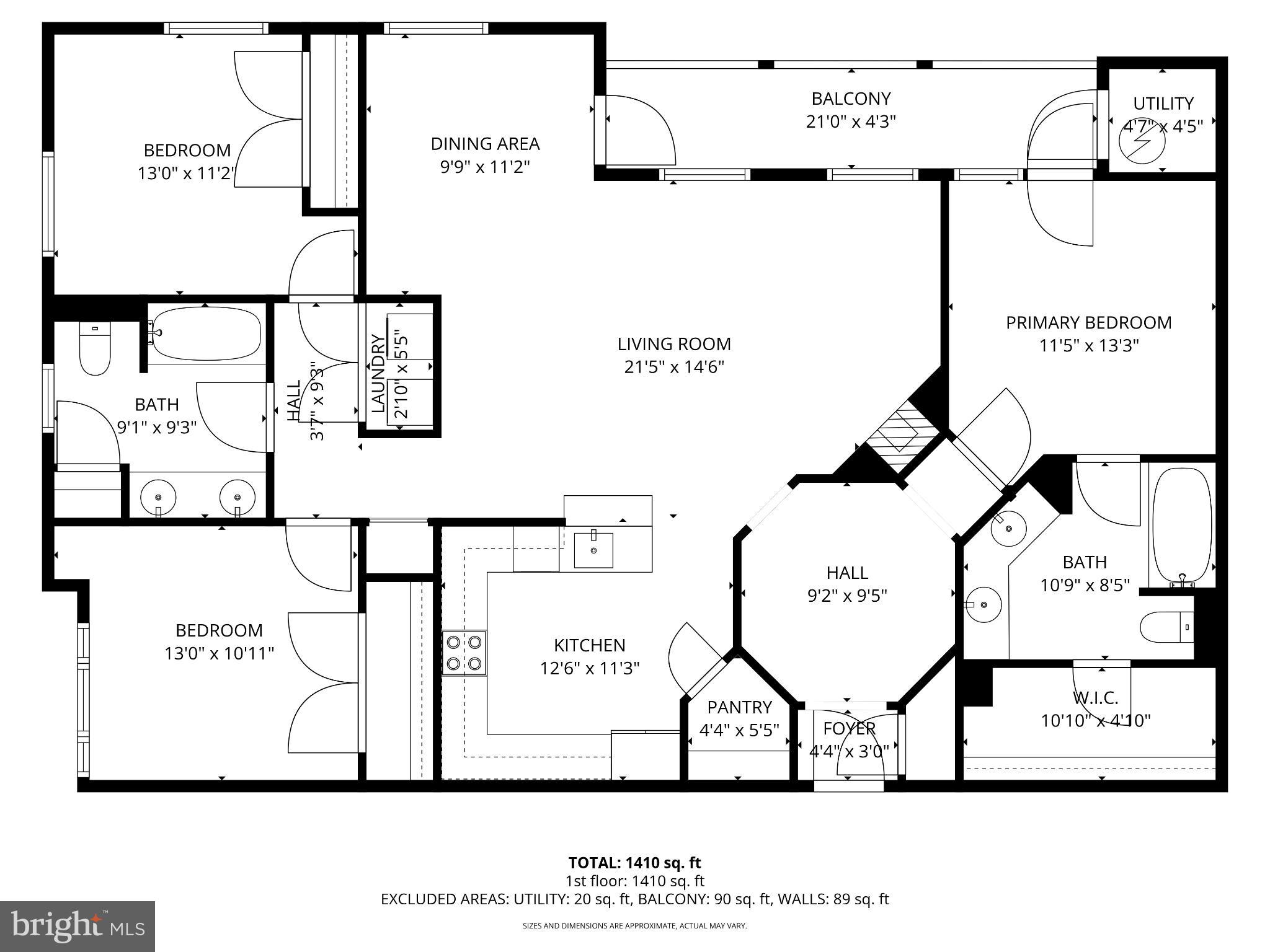 1 Arch Place, Unit 220 Gaithersburg, MD 20878 - Photo 26 of 26 Floor Plan