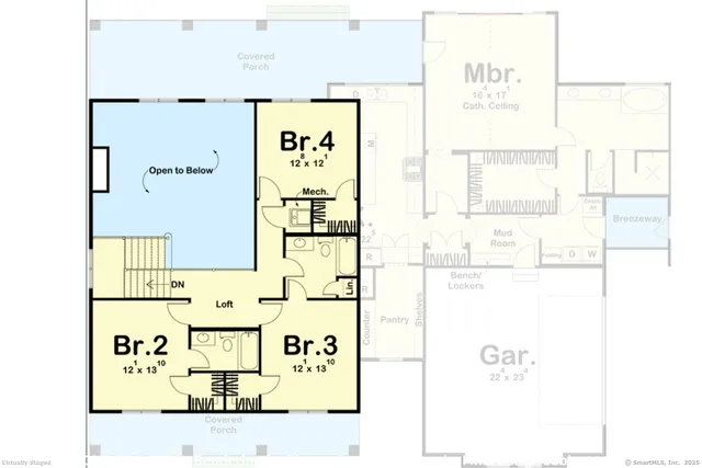 a picture of a wall with a white wall and a picture