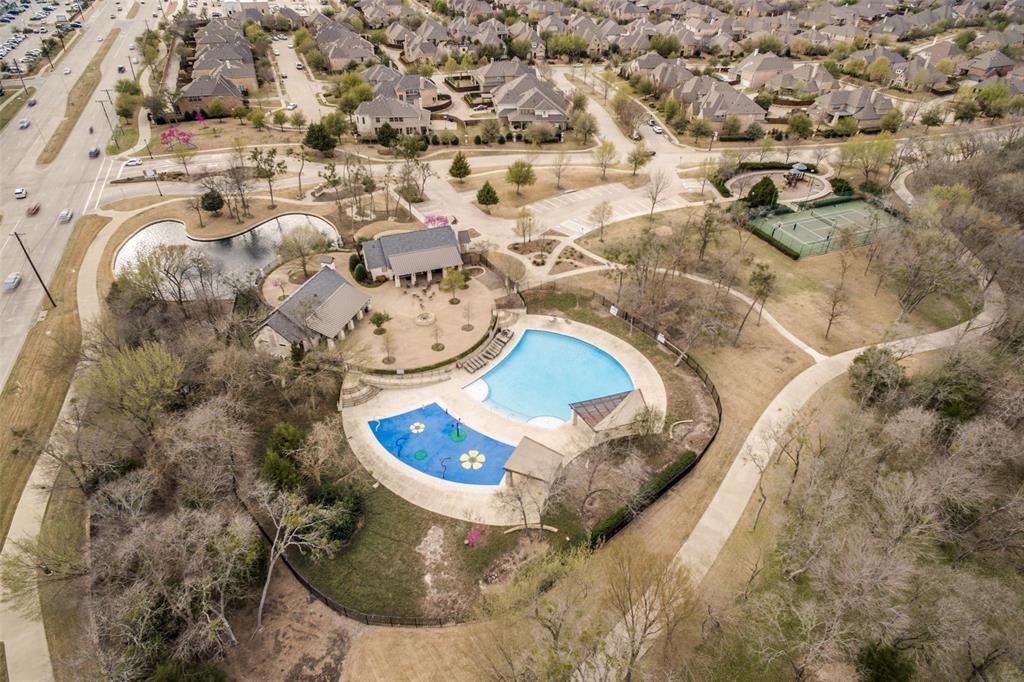 2114 Spicewood Drive Allen, TX 75013 - Photo 36 of 37 Aerial view of residential area with a pool