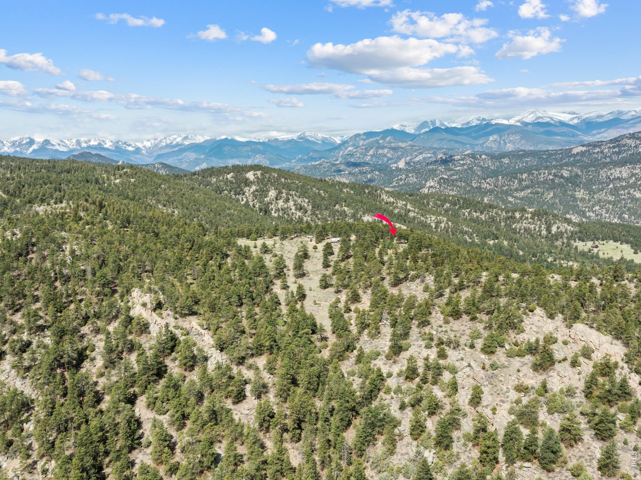 1825 Soul Shine Road Drake, CO 80515 - Photo 5 of 34 Looking West. Yurt at red arrow.