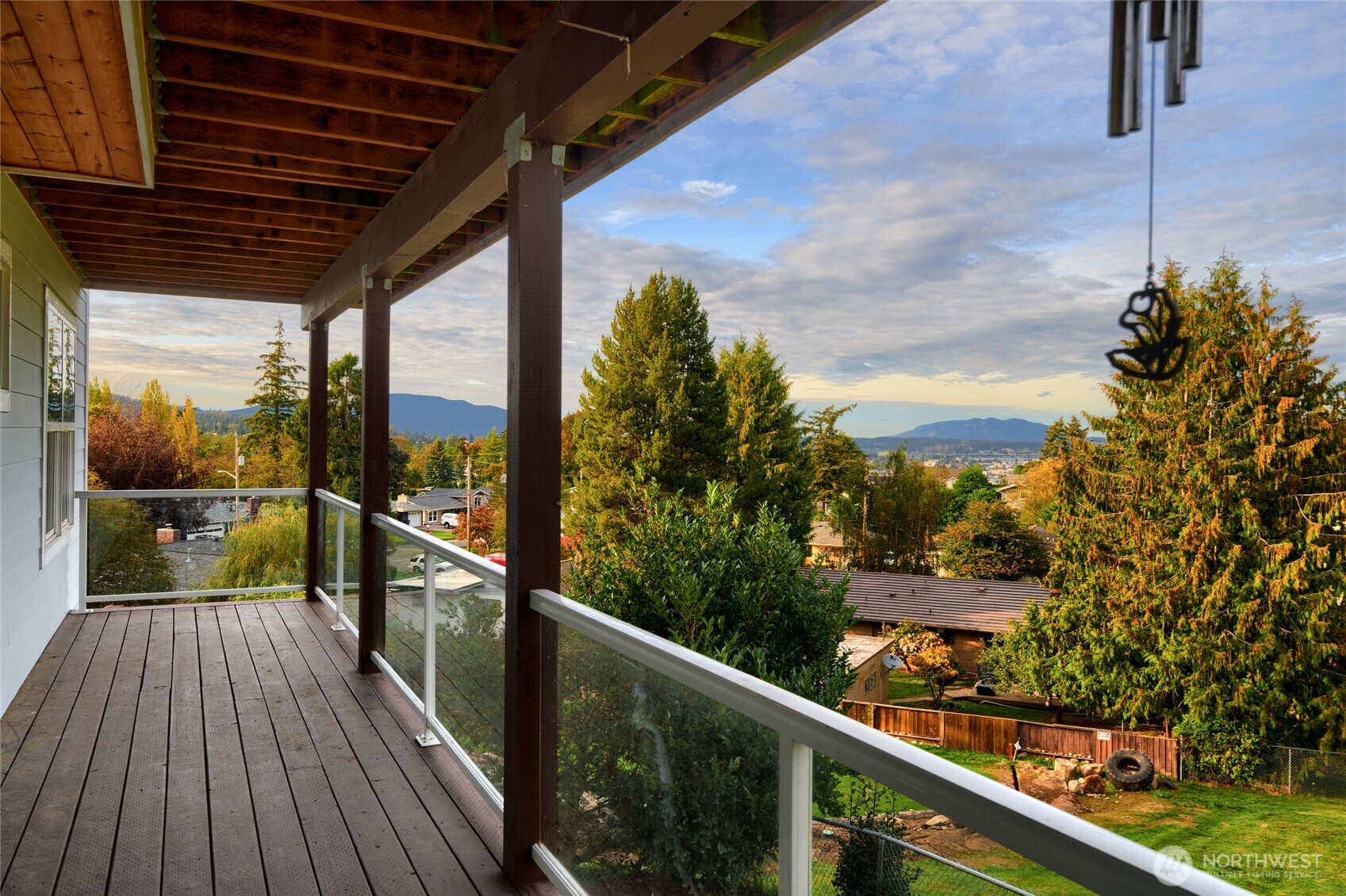 4111 R Avenue Anacortes, WA 98221 - Photo 18 of 37 a view of a balcony with wooden floor