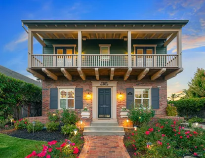 a front view of a house