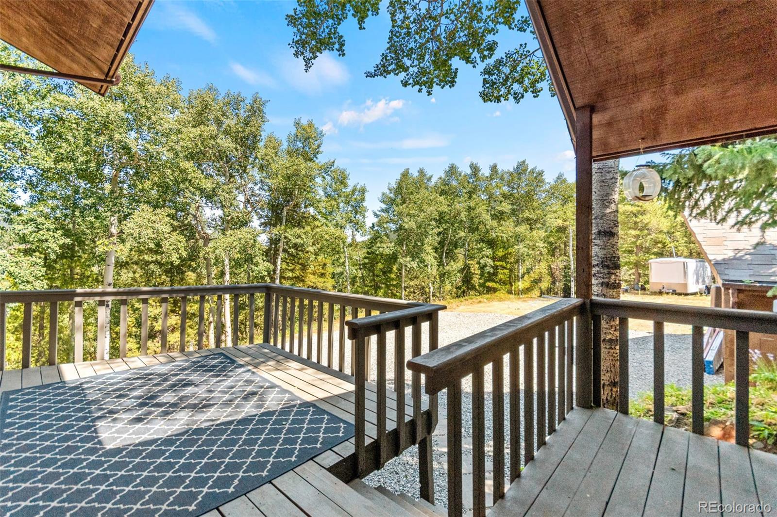 4316 Smith Hill Road Black Hawk, CO 80422 - Photo 2 of 48 a balcony with wooden floor and fence