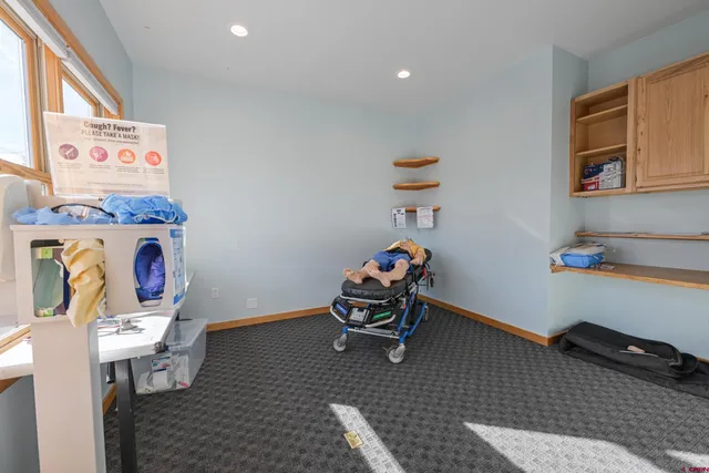 a room with storage and utility