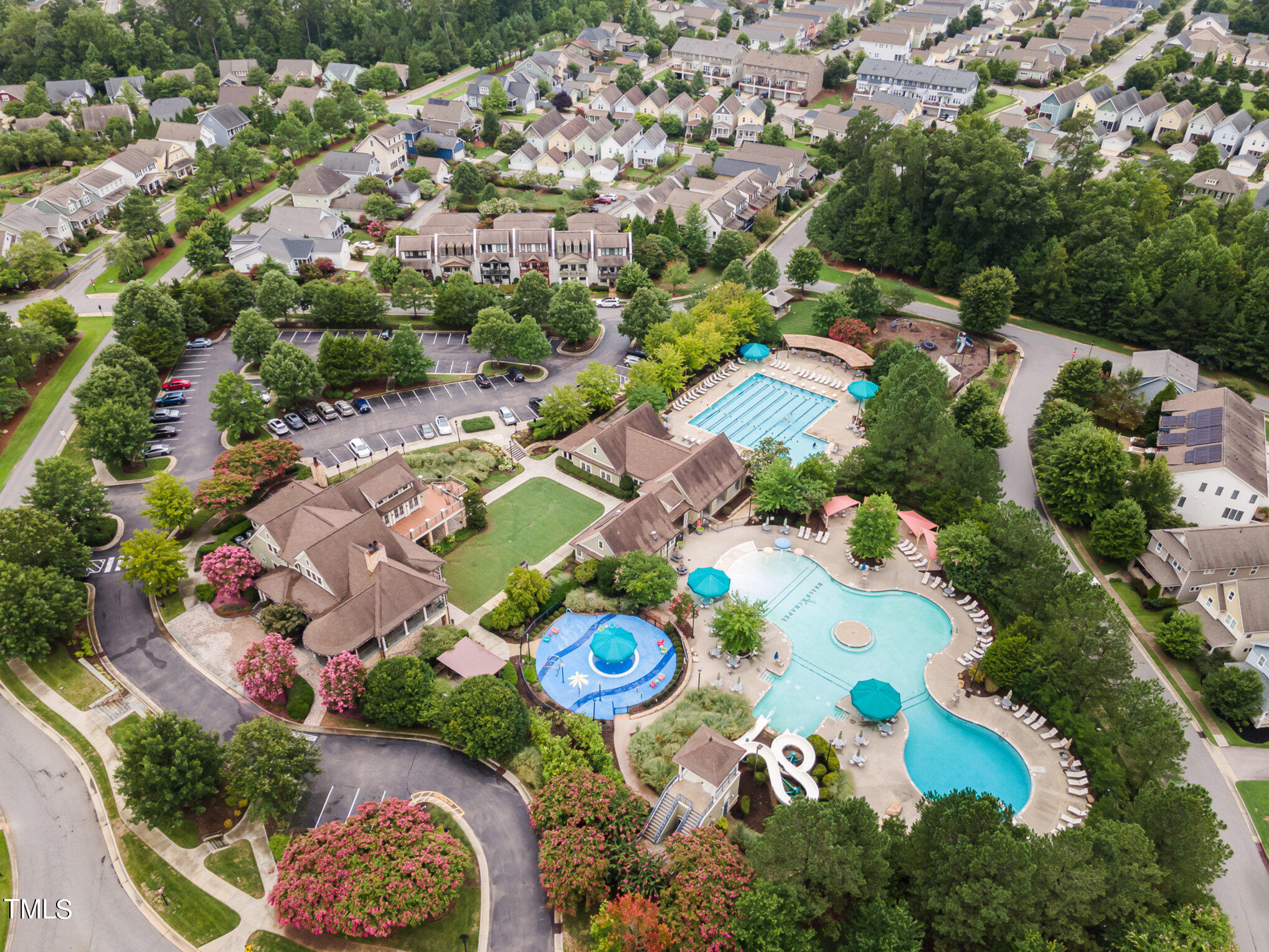 183 Post Oak Road Chapel Hill, NC 27516 - Photo 48 of 51 an aerial view of residential house with outdoor space