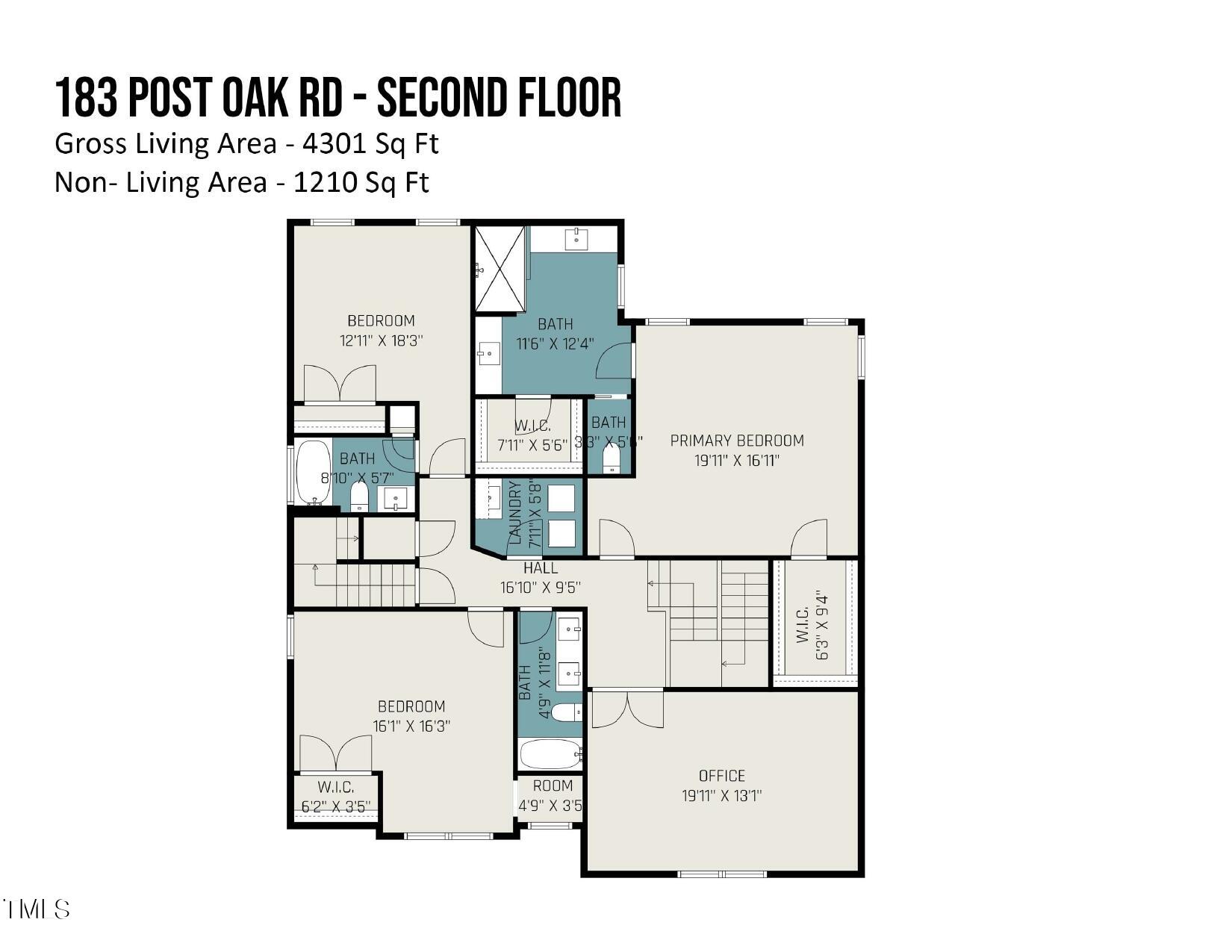 183 Post Oak Road Chapel Hill, NC 27516 - Photo 50 of 51 Floor Plan - Second Floor_page-0001