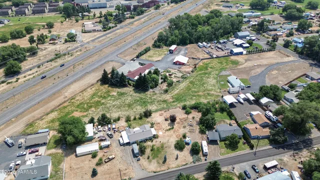 an aerial view of a city