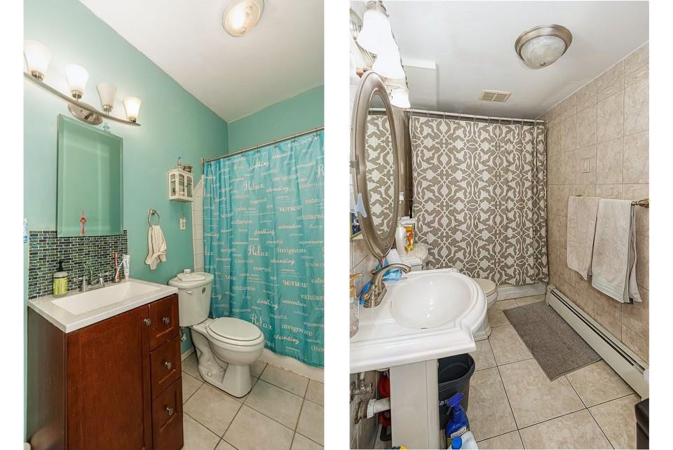 173 12th Street Brooklyn, NY 11215 - Photo 17 of 20 a bathroom with a sink toilet and shower